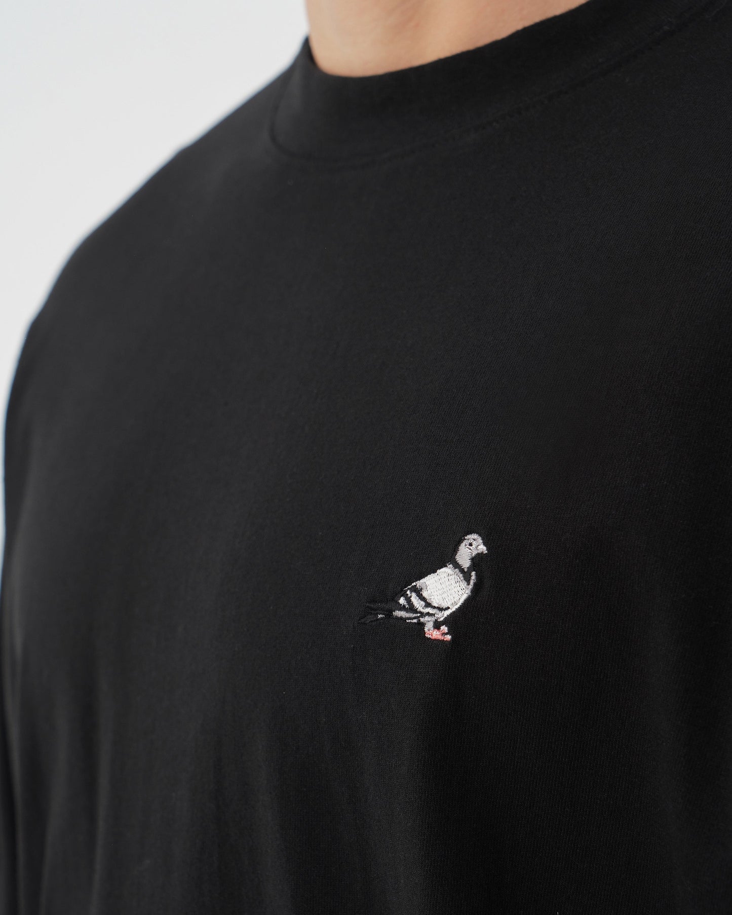 L/S Emb Pigeon Tee - Tee | Staple Pigeon