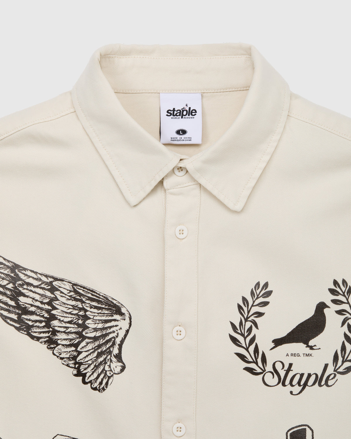 Wreath Twill Shirt - LS Woven | Staple Pigeon
