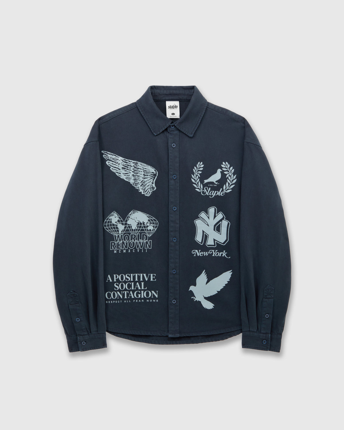 Wreath Twill Shirt - LS Woven | Staple Pigeon