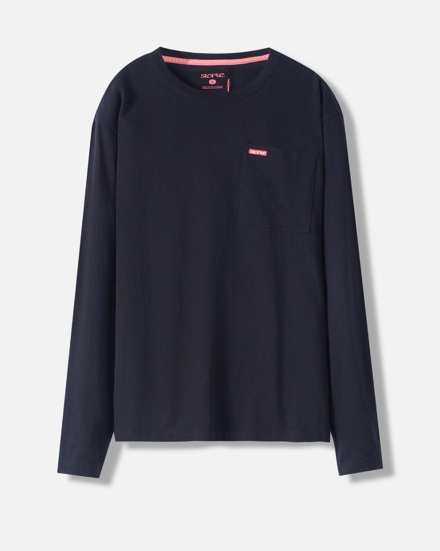 L/S Bar Logo Pkt Tee