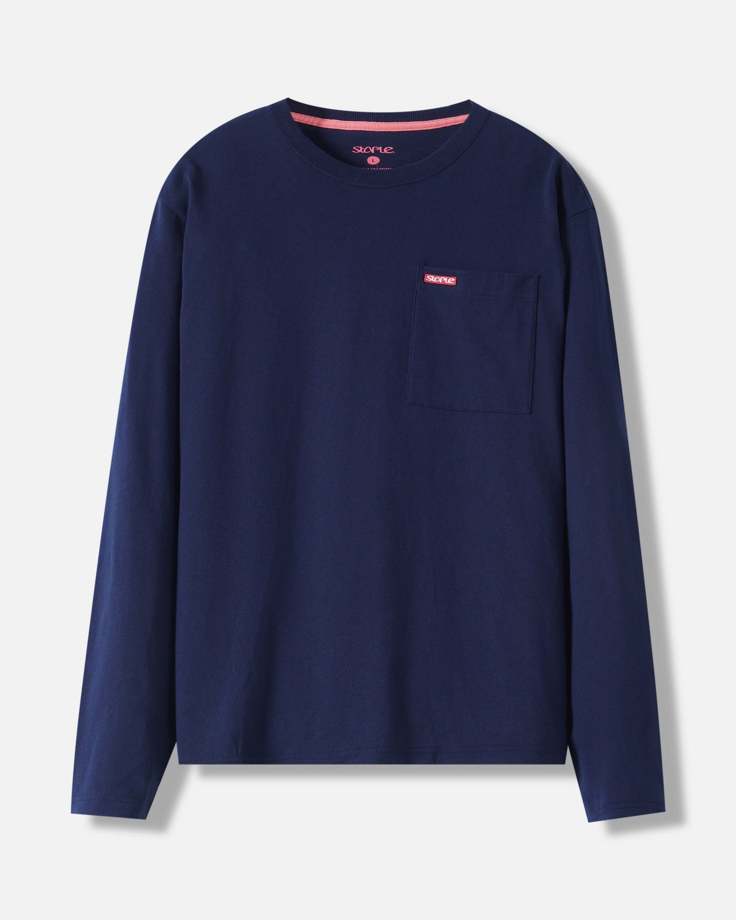 L/S Bar Logo Pkt Tee