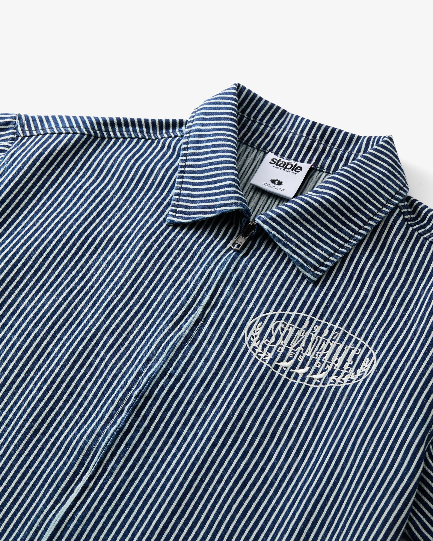 Zip Denim Work Shirt - Woven Shirt | Staple Pigeon