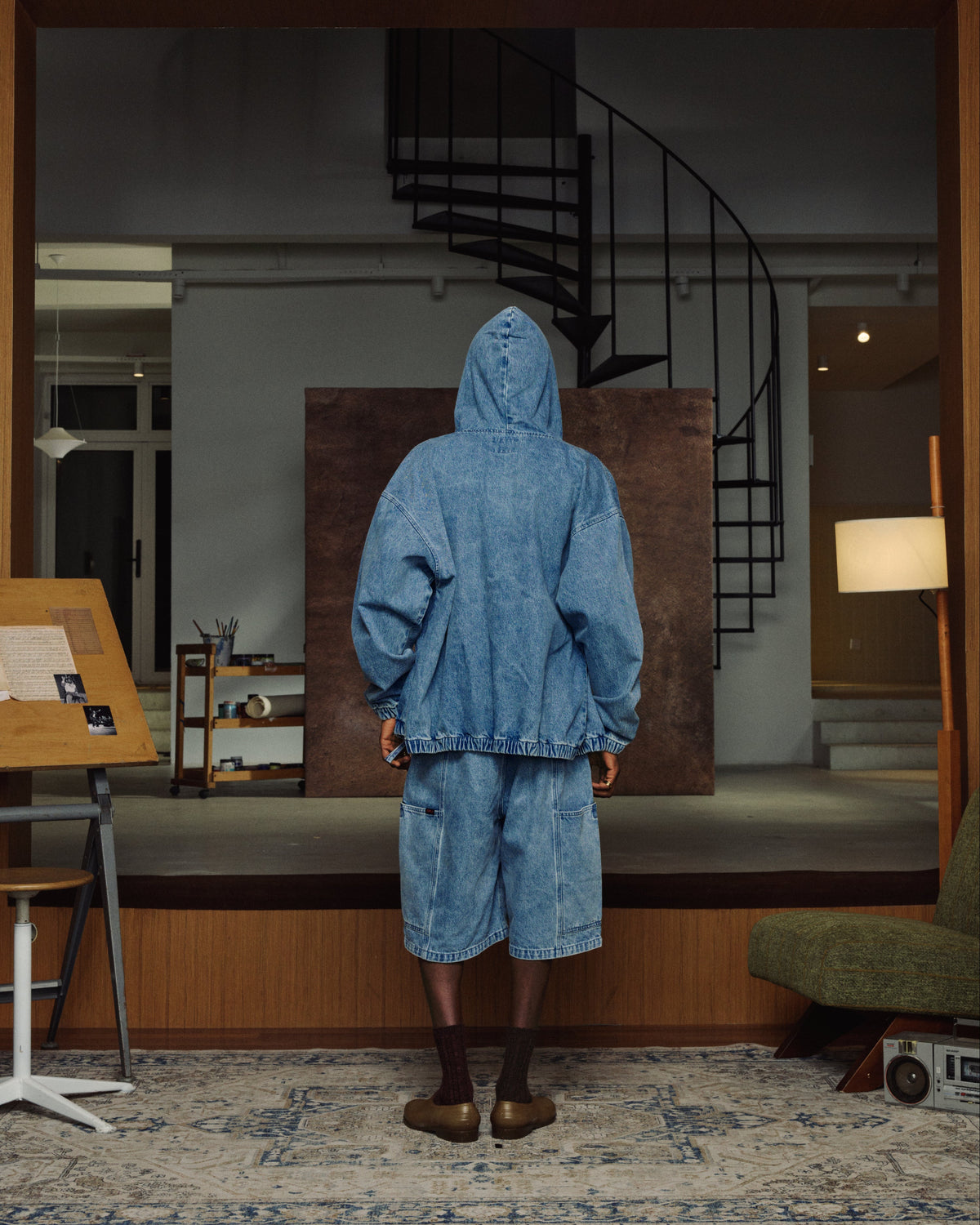 Denim Pigeon Short - Woven Short | Staple Pigeon