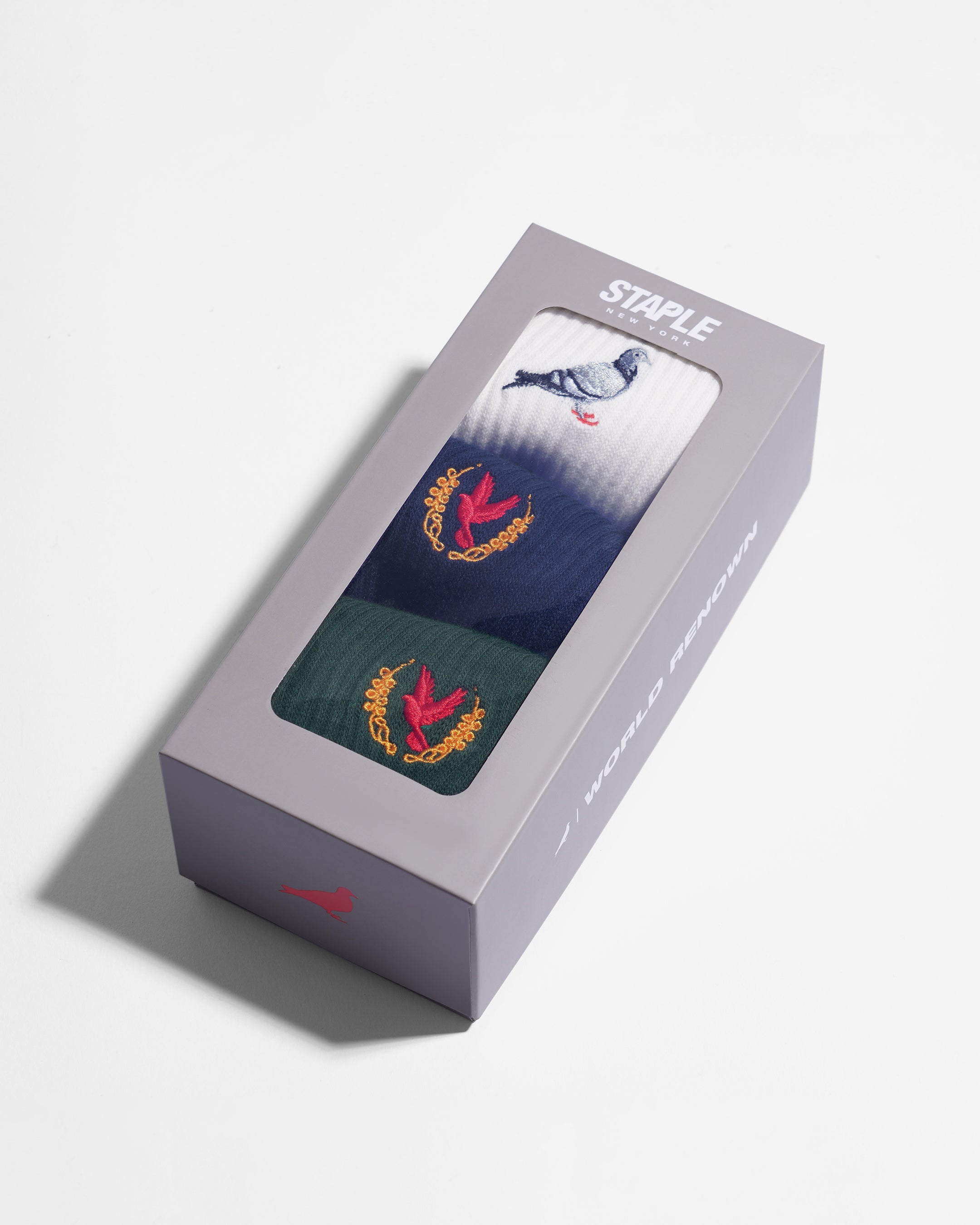 Pigeon Logo Socks 3Pk - Socks | Staple Pigeon