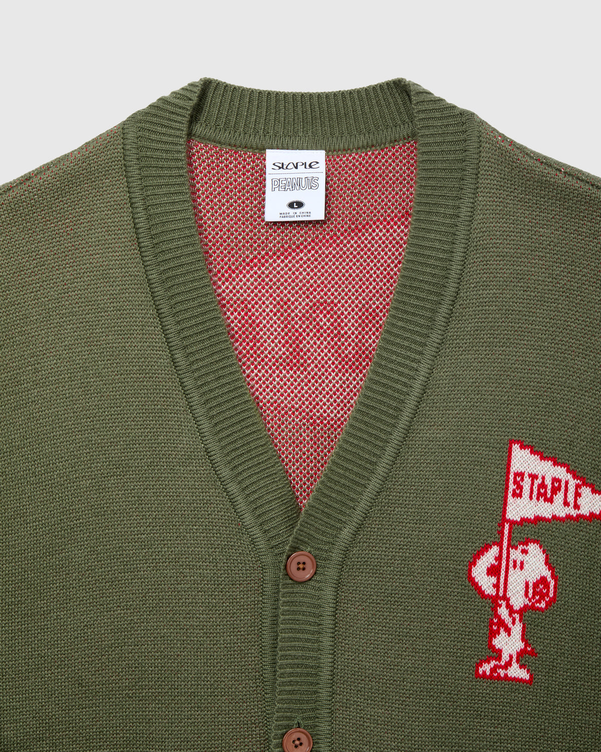 Staple x Peanuts Flag Cardigan