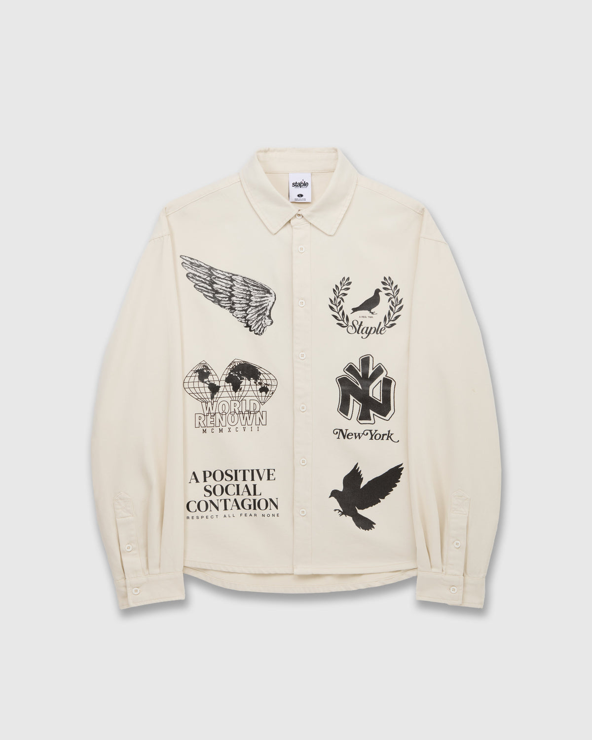 Wreath Twill Shirt - LS Woven | Staple Pigeon