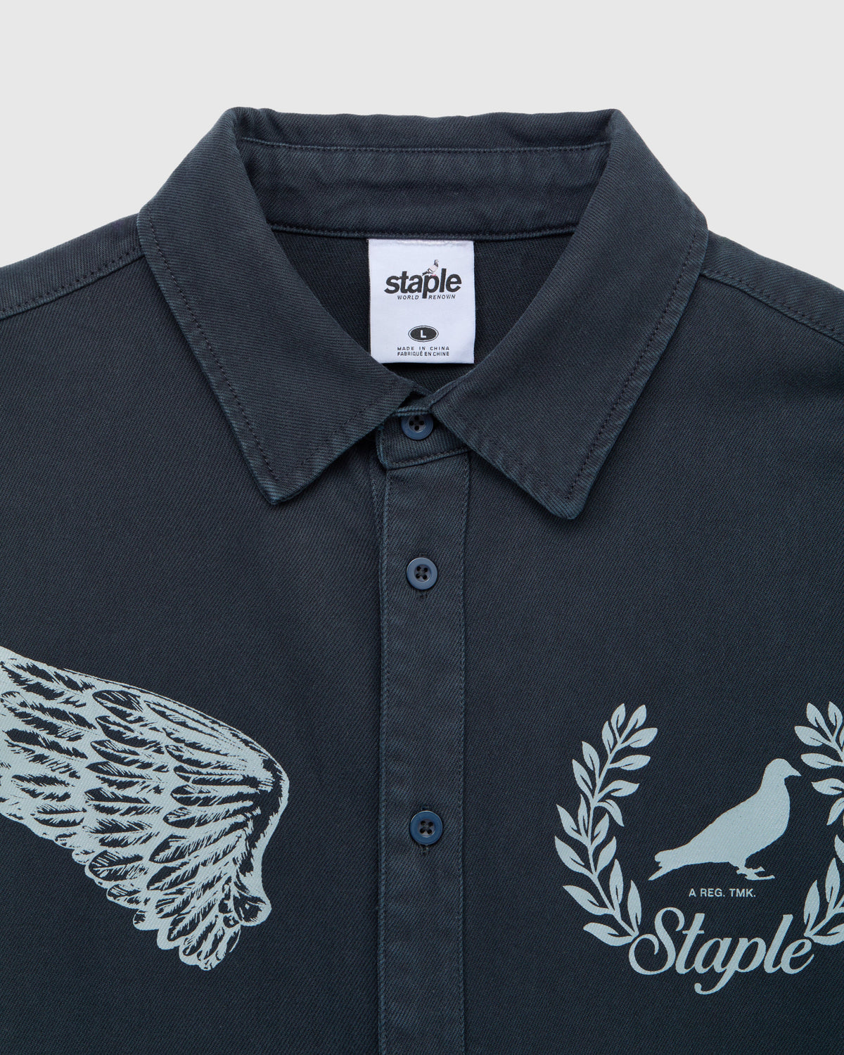 Wreath Twill Shirt - LS Woven | Staple Pigeon