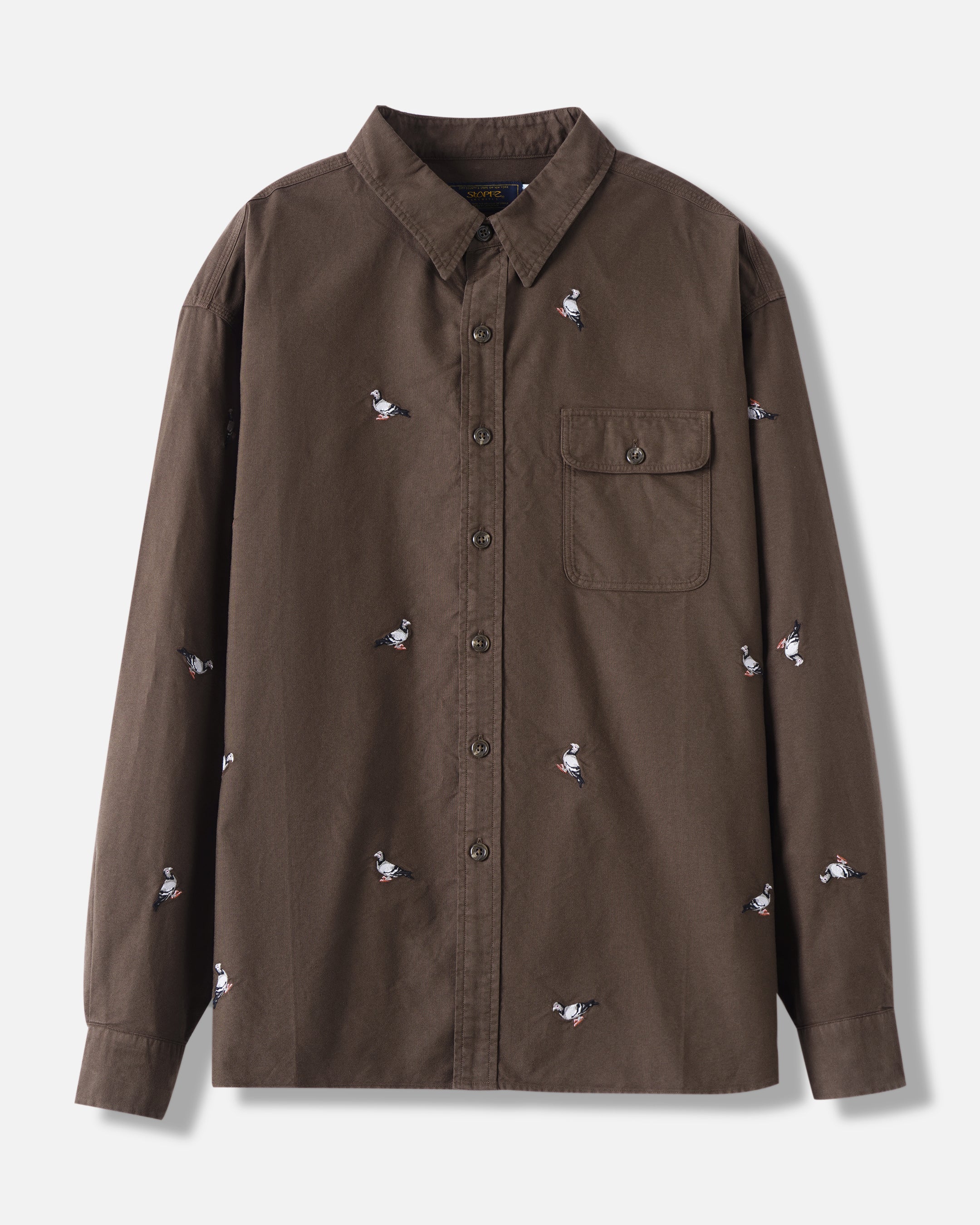 ALL OVER EMB PIGEON SHIRT