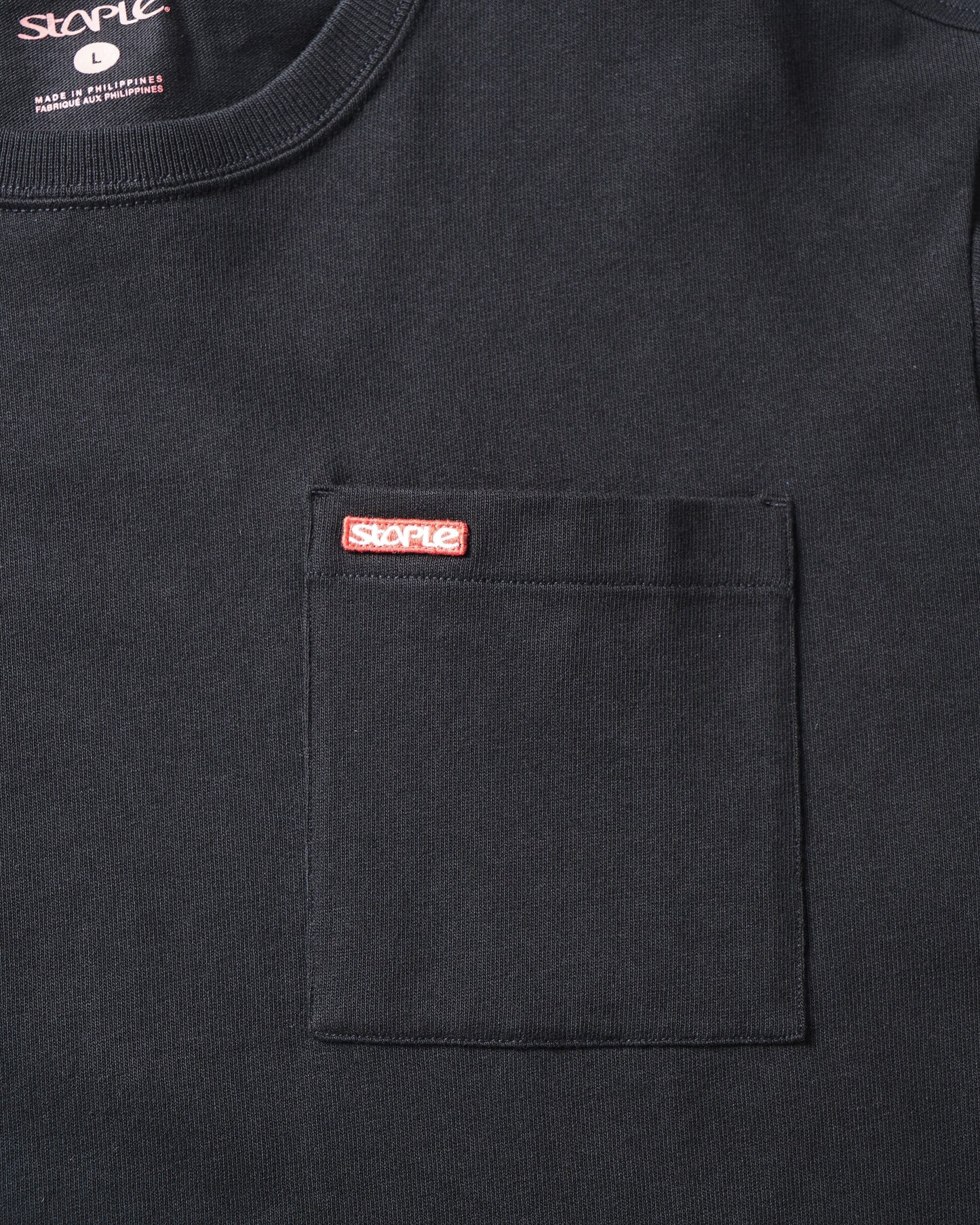 L/S Bar Logo Pkt Tee