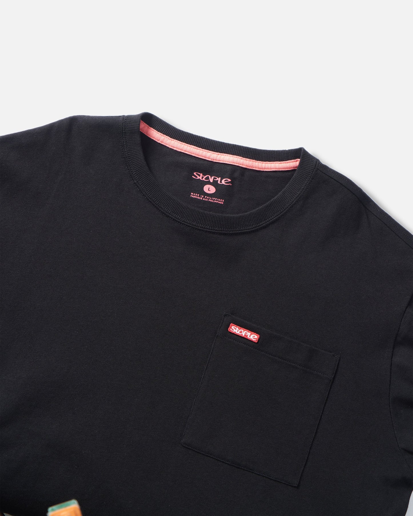 L/S Bar Logo Pkt Tee