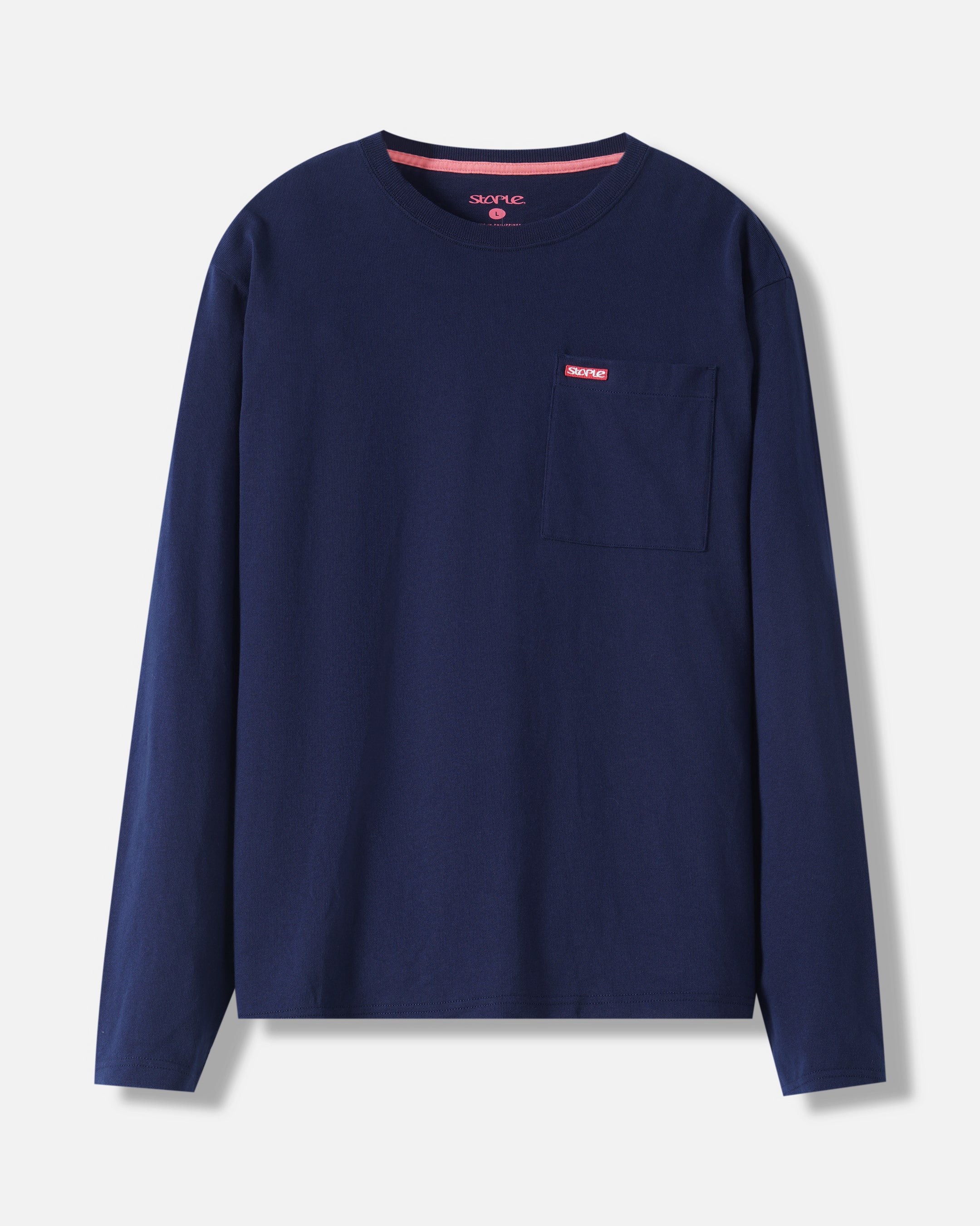 L/S Bar Logo Pkt Tee