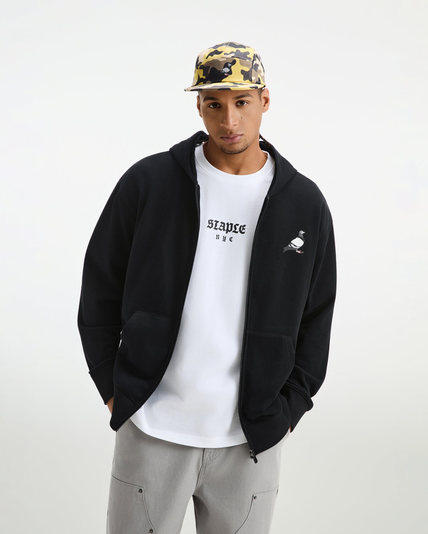 Pigeon Zip Up Hoodie
