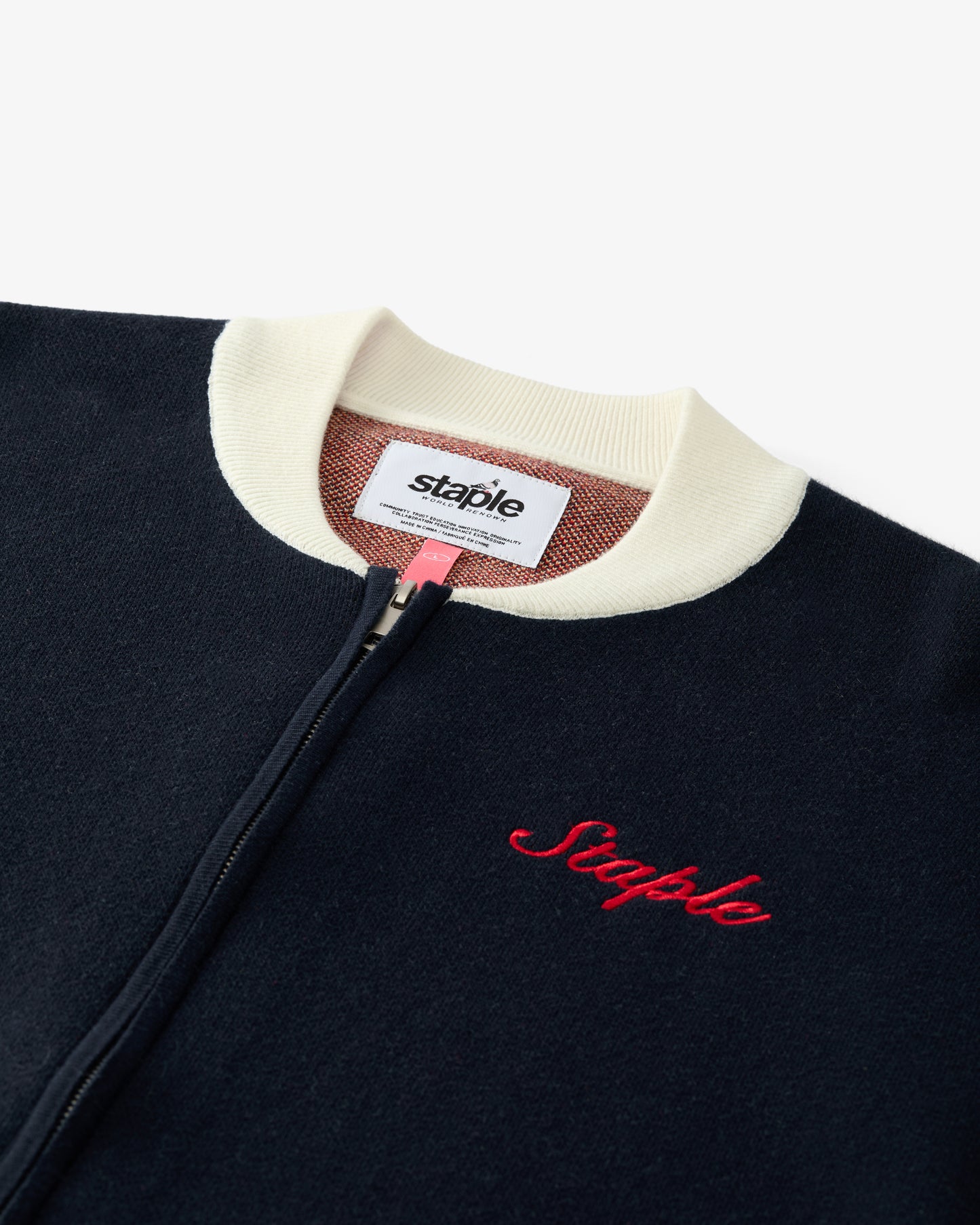 Wreath Zip Knit Sweater