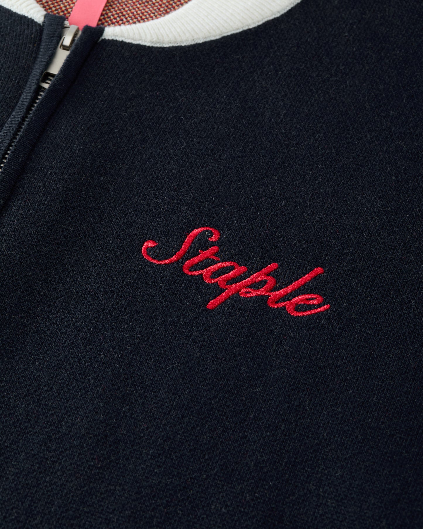 Wreath Zip Knit Sweater