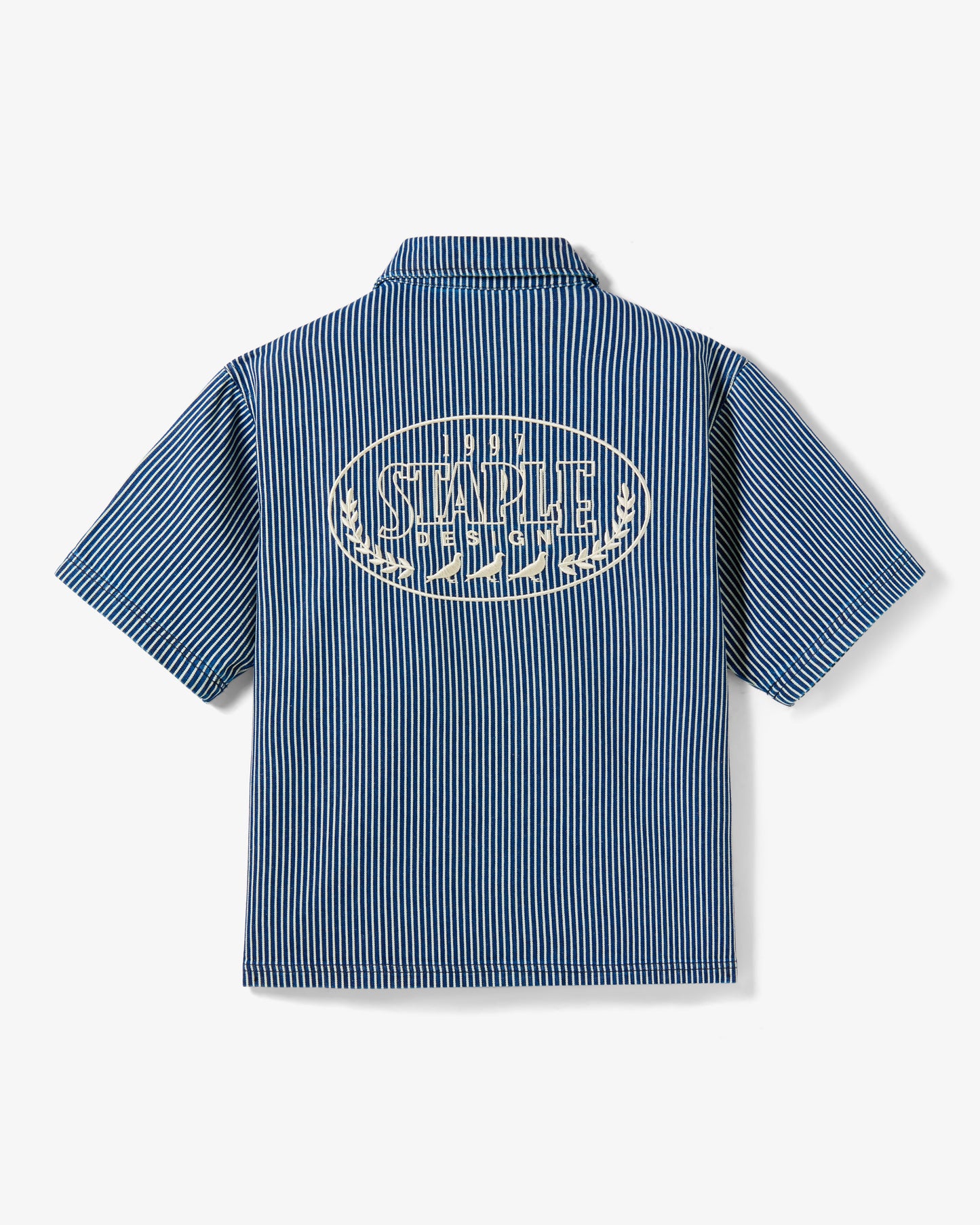 Zip Denim Work Shirt - Woven Shirt | Staple Pigeon